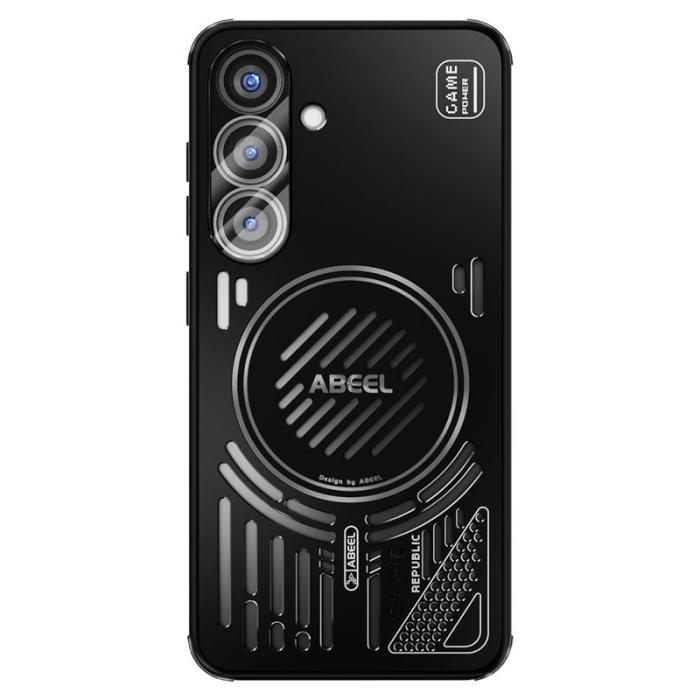 ABEEL - ABEEL Magnetic Case för Samsung Galaxy S25 Aluminium + TPU - Svart