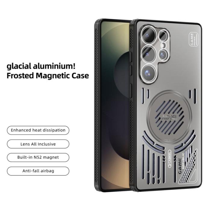 ABEEL - ABEEL Magnetic Case för Samsung Galaxy S25 Ultra - Titan Grey