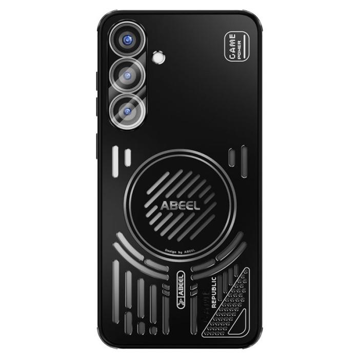 ABEEL - ABEEL Magnetic Fodral för Samsung Galaxy S25+ Aluminium - Svart