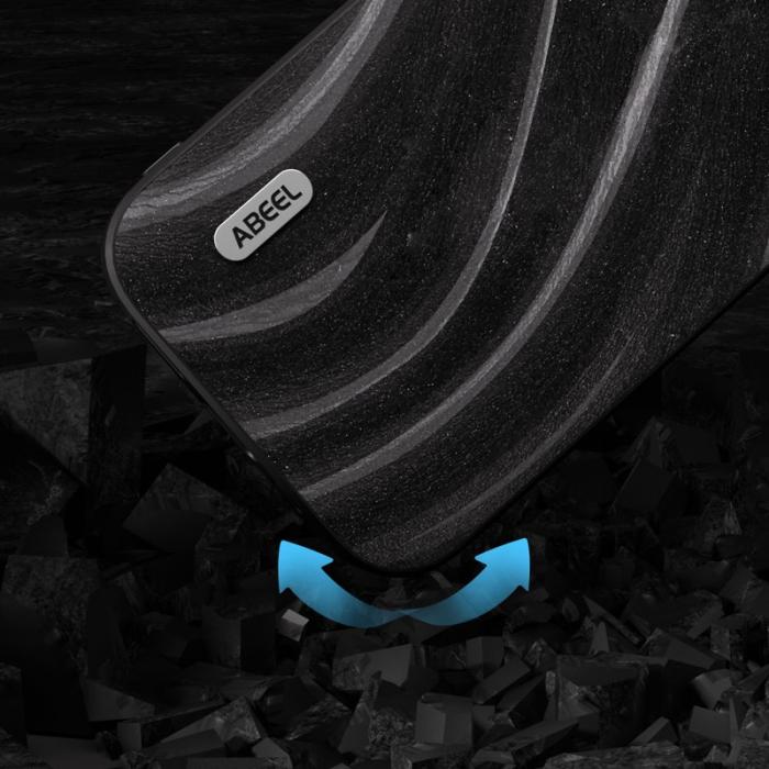 ABEEL - ABEEL Milky Way iPhone 14 Skal PU Läder Coated - Svart