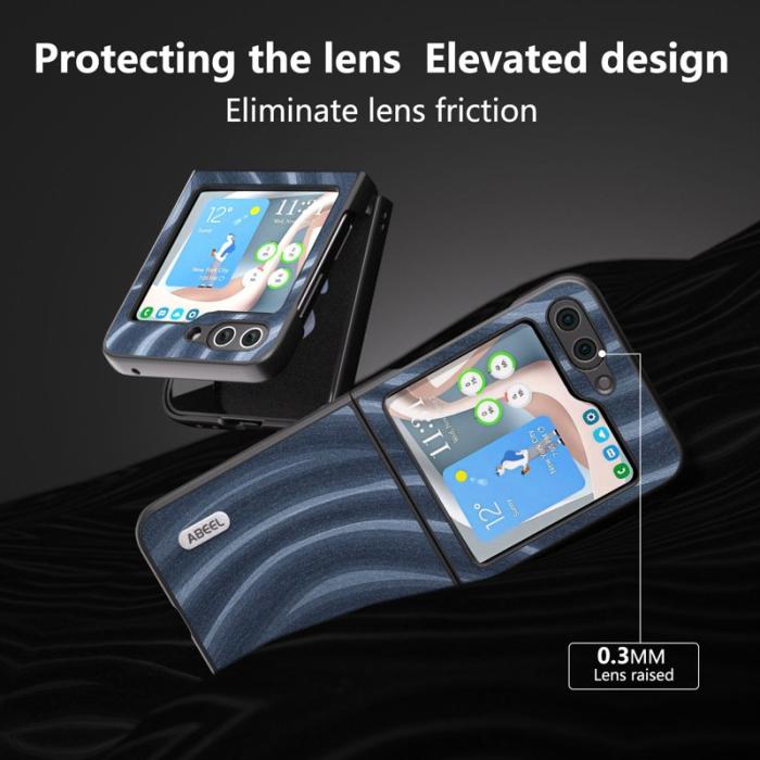 ABEEL - ABEEL Milky Way Series Skal för Samsung Galaxy Z Flip5 5G - Blå