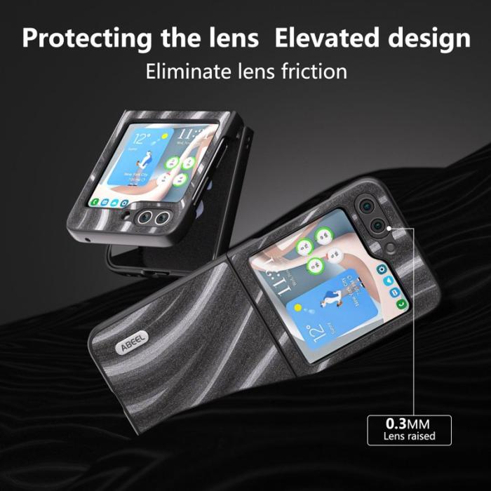 ABEEL - ABEEL Milky Way Series Mobilskal för Samsung Galaxy Z Flip7 FE 5G - Grå