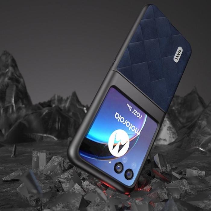 ABEEL - ABEEL Motorola Razr 40 Ultra 5G Fodral PU Läder Blå