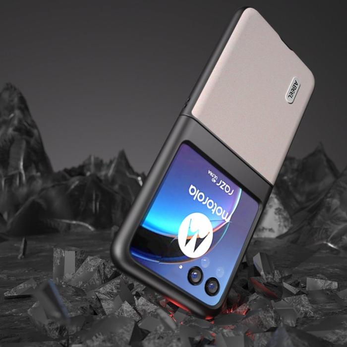 ABEEL - ABEEL Motorola Razr 40 Ultra 5G Skal Glitter Vit