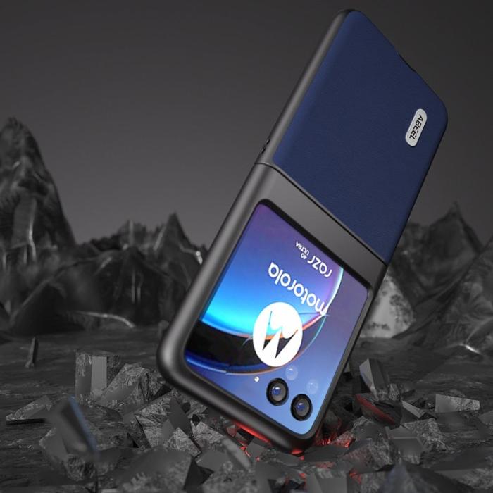ABEEL - ABEEL Motorola Razr 40 Ultra 5G Skal Haze Textured Mörkblå
