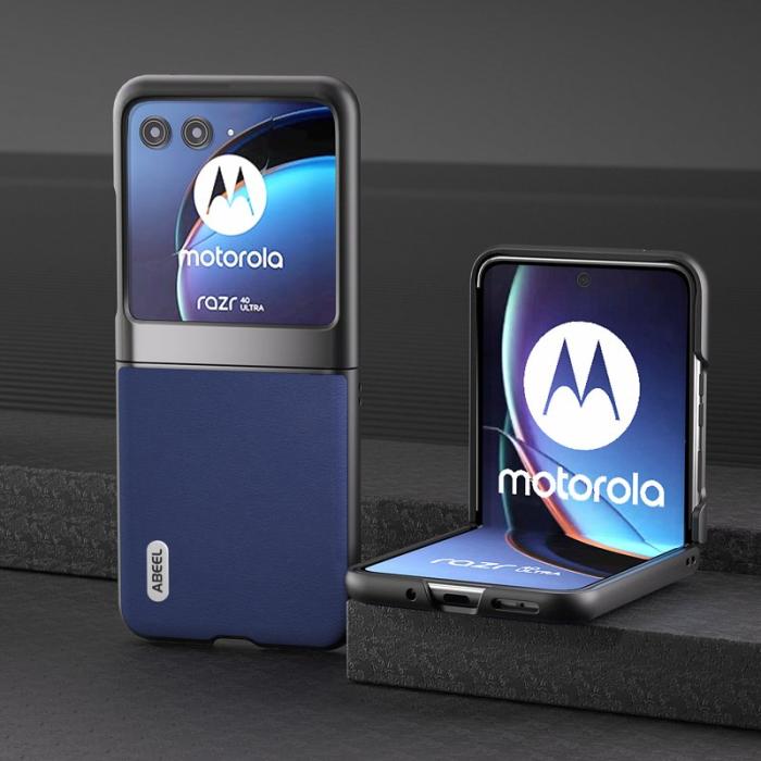 ABEEL - ABEEL Motorola Razr 40 Ultra 5G Skal Haze Textured Mörkblå