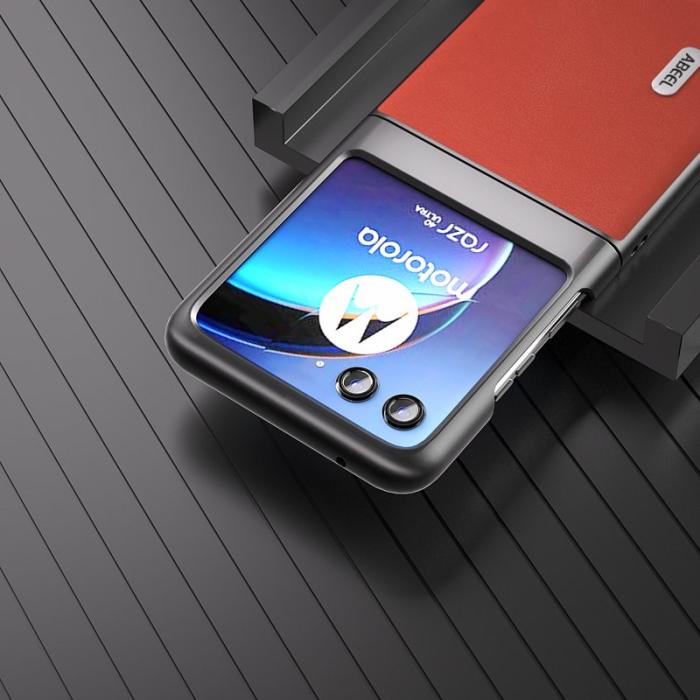 ABEEL - ABEEL Motorola Razr 40 Ultra 5G Skal Haze Textured Röd