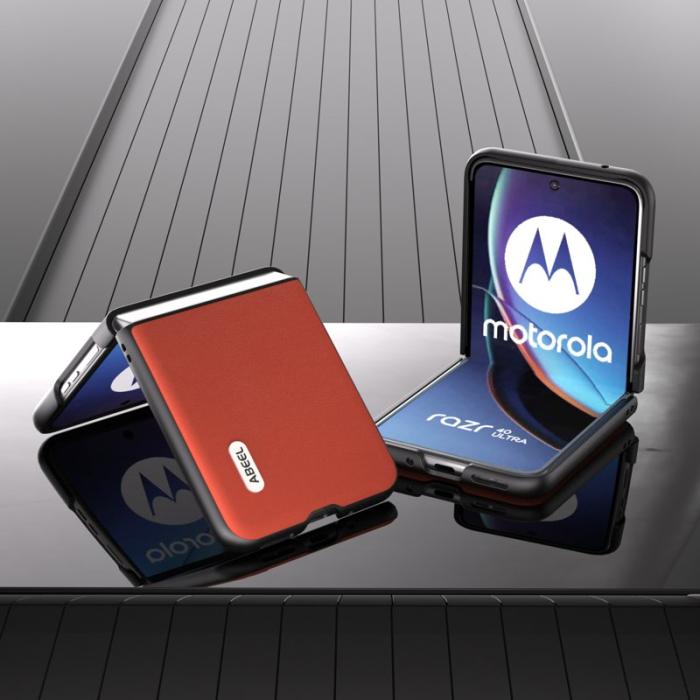 ABEEL - ABEEL Motorola Razr 40 Ultra 5G Skal Haze Textured Röd