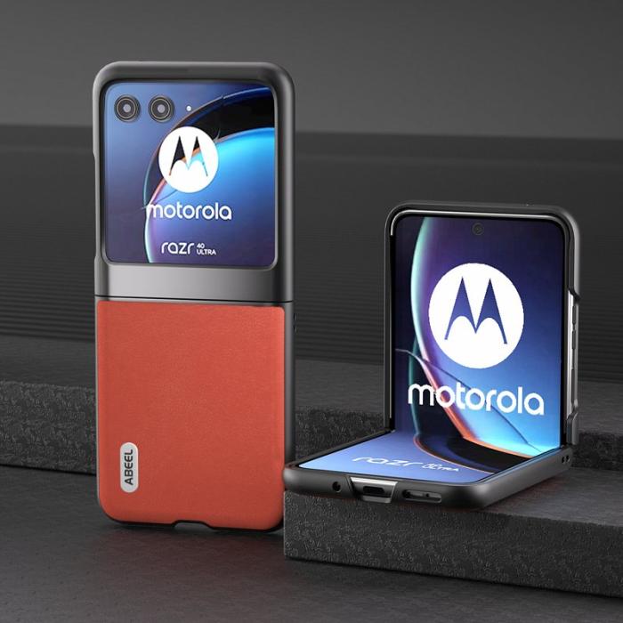 ABEEL - ABEEL Motorola Razr 40 Ultra 5G Skal Haze Textured Röd