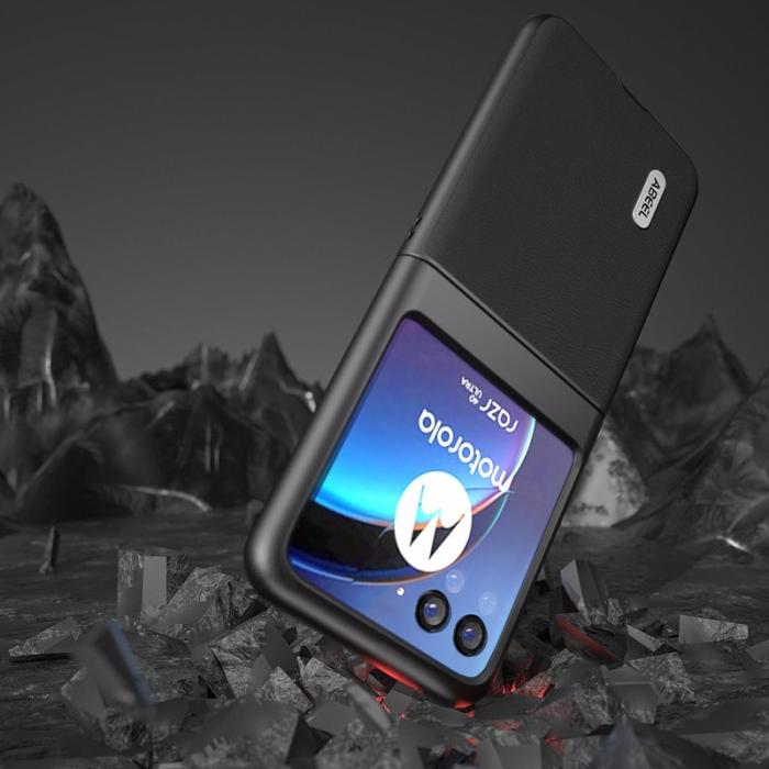 ABEEL - ABEEL Motorola Razr 40 Ultra 5G Skal Haze Textured Svart