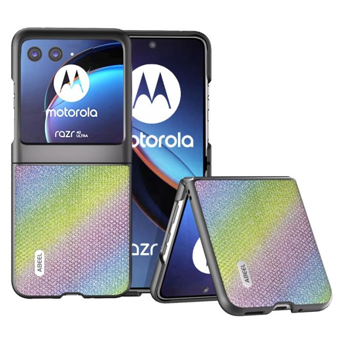ABEEL - ABEEL Motorola Razr 40 Ultra 5G Skal PU Läder Multi-färg