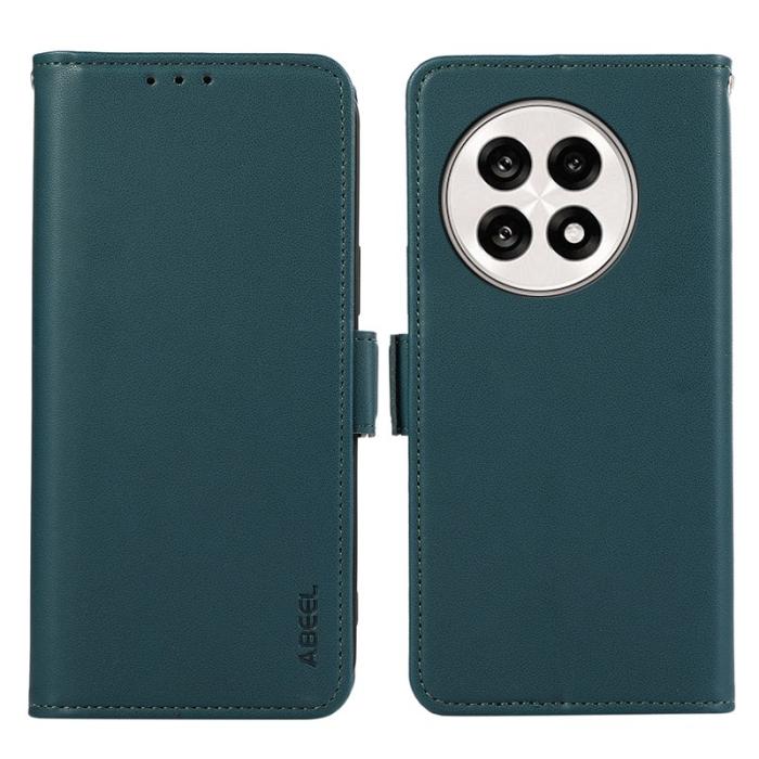 ABEEL - ABEEL OnePlus 13R 5G Fodral Läder med RFID Skydd - Grön