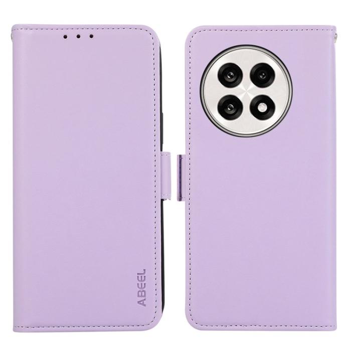 ABEEL - ABEEL OnePlus 13R 5G Fodral Läder med RFID Skydd - Lila