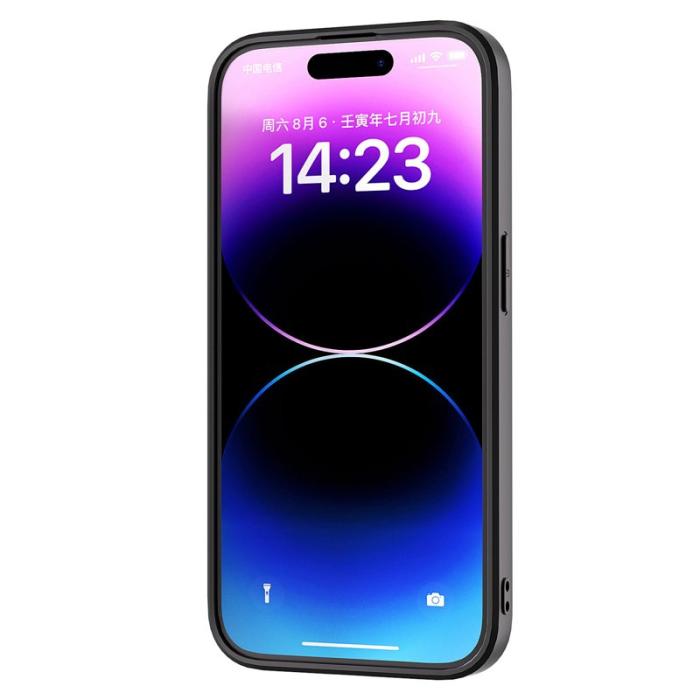 ABEEL - ABEEL Ostrich Texture Skal för iPhone 15 Pro Blå