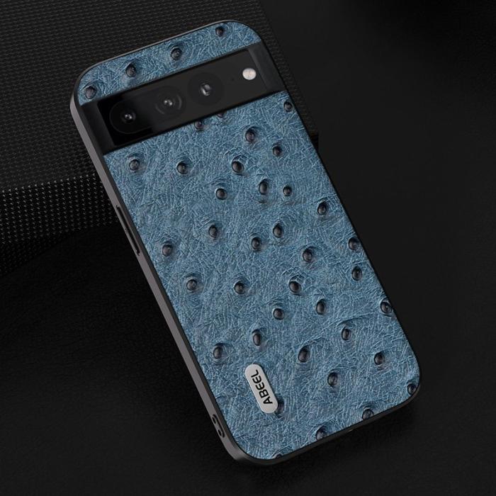 ABEEL - ABEEL Phone Case Google Pixel 8 Pro Fodral Blå Ostrich Textur