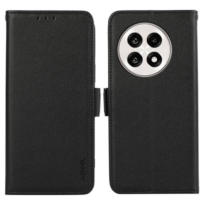 ABEEL - ABEEL Phone Case OnePlus 13R 5G Litchi Leather Black