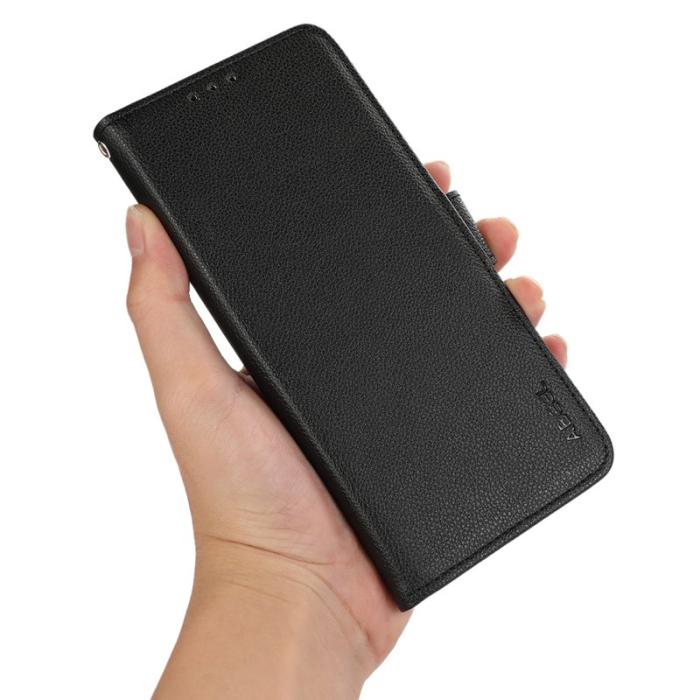 ABEEL - ABEEL Phone Case OnePlus 13R 5G Litchi Leather Black