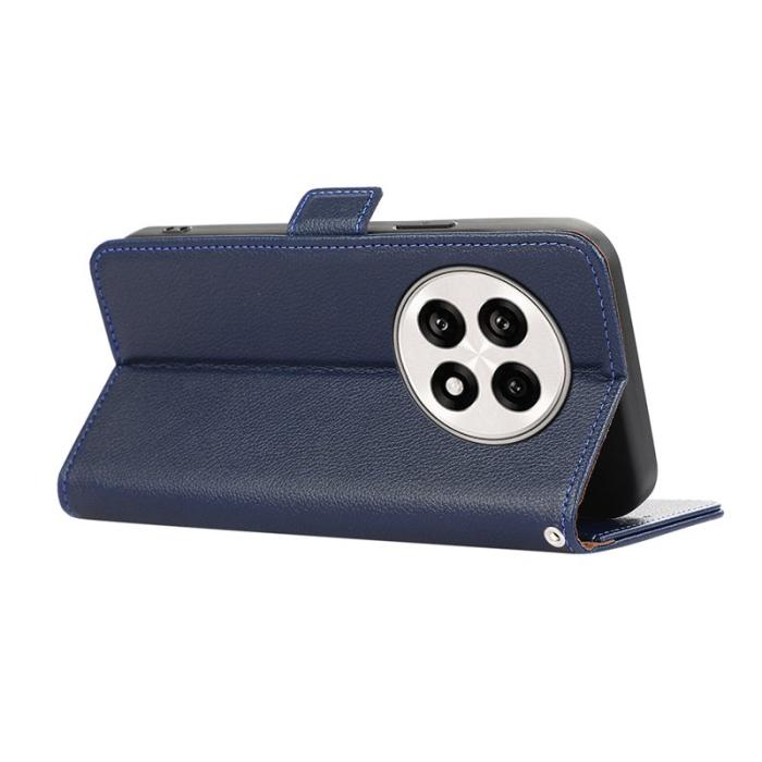 ABEEL - ABEEL Phone Case OnePlus 13R 5G Litchi Texture Leather Blå