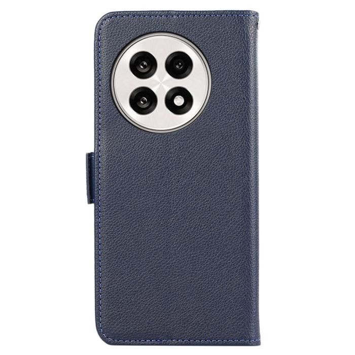 ABEEL - ABEEL Phone Case OnePlus 13R 5G Litchi Texture Leather Blå