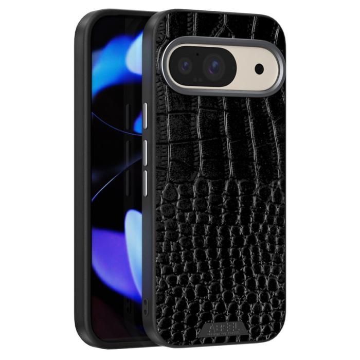 ABEEL - ABEEL Pixel 10 Pro Skal MagSafe Krokodiltextur Svart