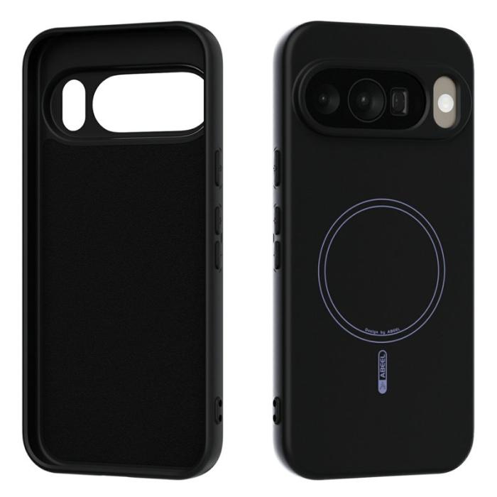 ABEEL - ABEEL Pixel 10 Pro Mobilskal MagSafe Liquid Silicone - Svart