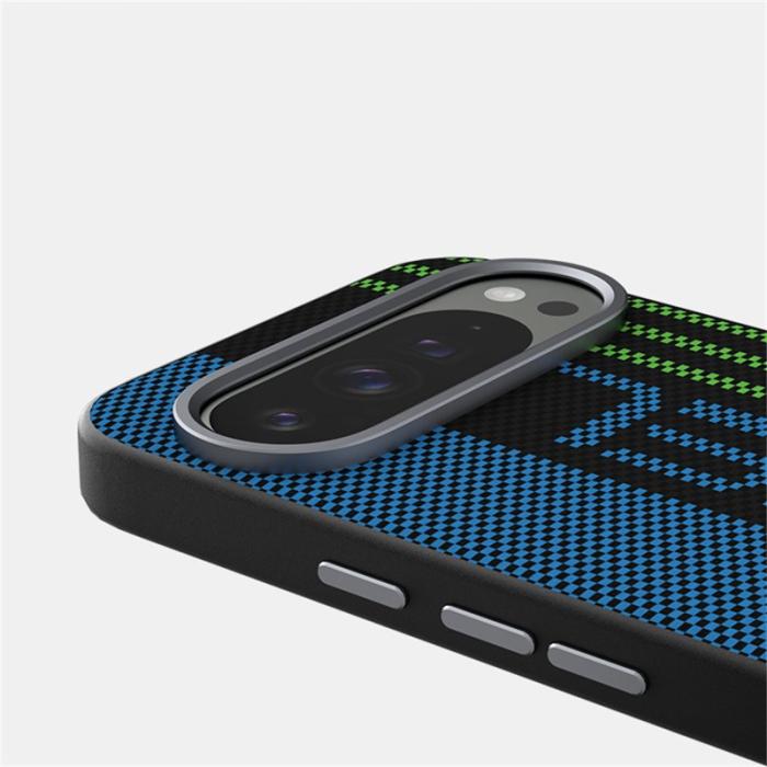 ABEEL - ABEEL Pixel 10 Pro Skal MagSafe TPU Aluminium Läder Svart