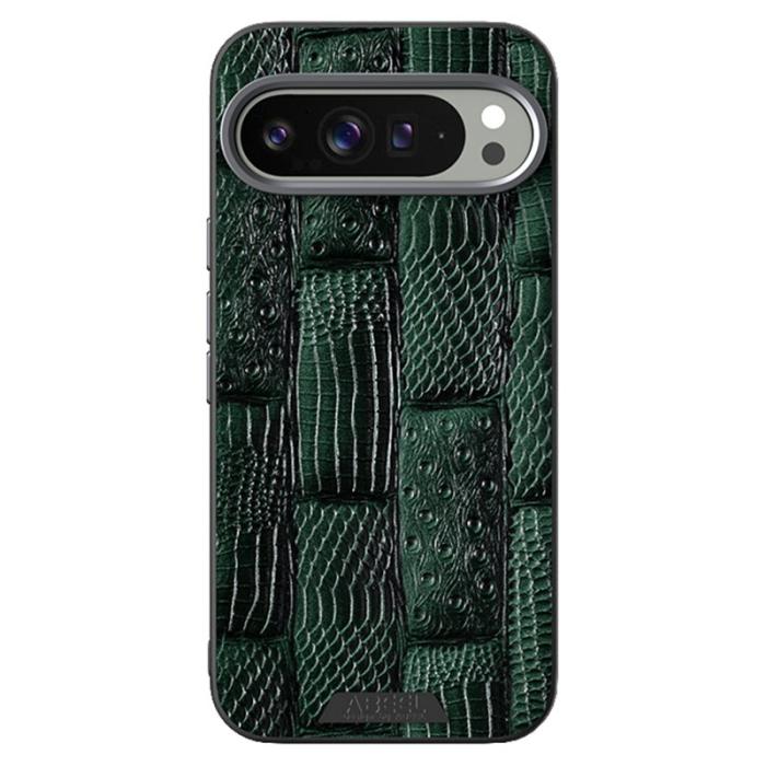 ABEEL - ABEEL Pixel 9 Pro Skal MagSafe Beast Textur Grön