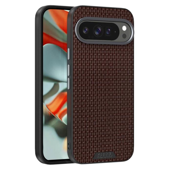 ABEEL - ABEEL Pixel 9 Pro Skal MagSafe Texturerad - Kaffe