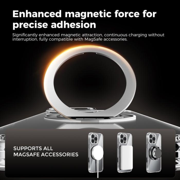 ABEEL - ABEEL Q-LUCK iPhone 14 Pro Max Skal Shockproof Silver