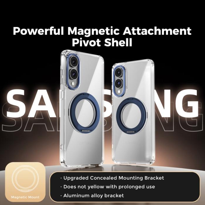 ABEEL - ABEEL Q-LUCK Samsung Galaxy S25 Edge Skal Shockproof Mörkblå