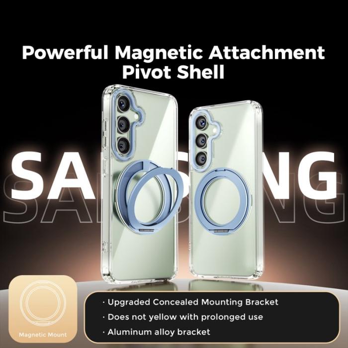 ABEEL - ABEEL Q-LUCK Samsung Galaxy S25 Skal Shockproof Baby Blue