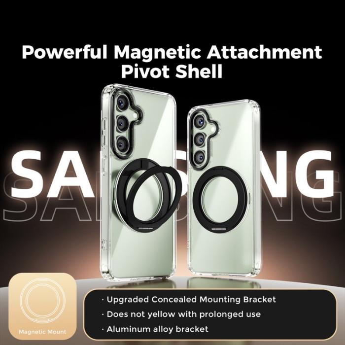 ABEEL - ABEEL Q-LUCK Samsung Galaxy S25 Skal Shockproof Svart