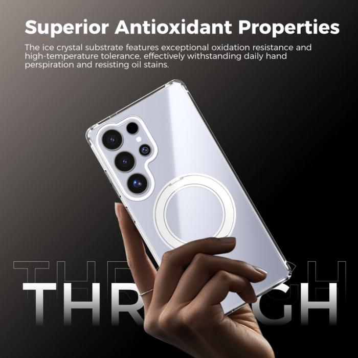 ABEEL - ABEEL Q-LUCK Samsung Galaxy S25 Ultra Skal Silver Shockproof