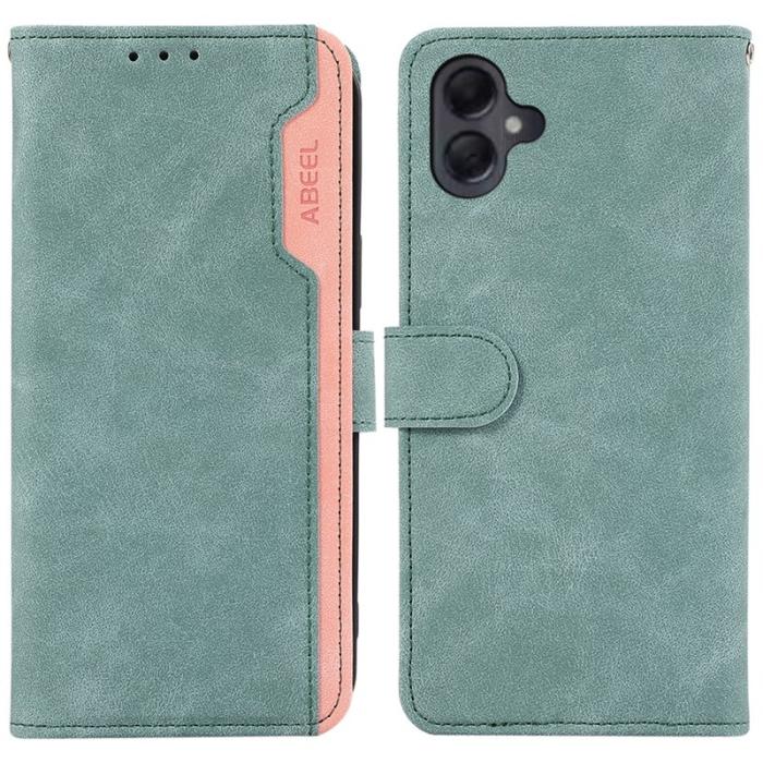 ABEEL - ABEEL Samsung Galaxy A06 4G Fodral Splicing Läder Baby Blue