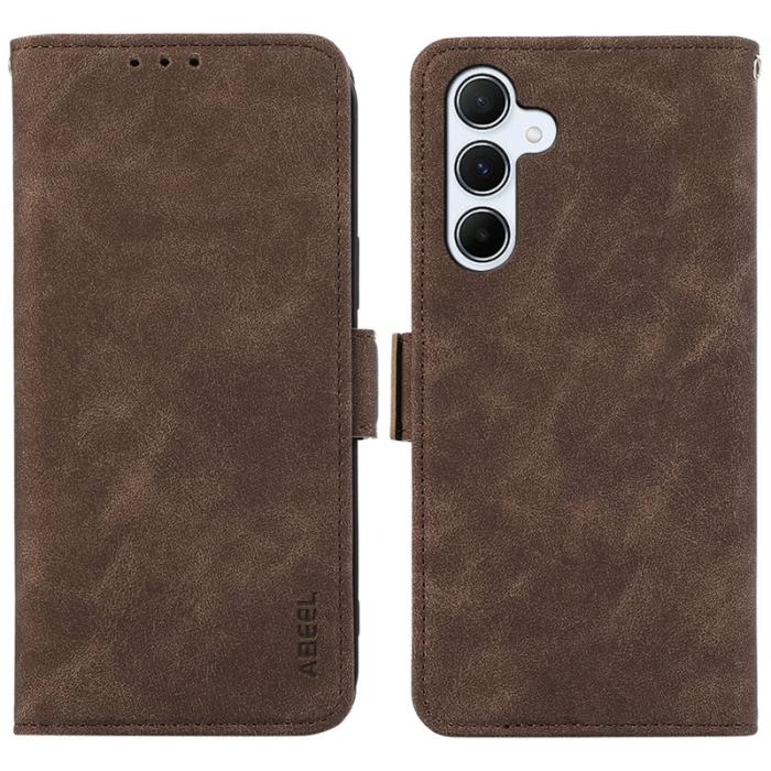 ABEEL - ABEEL Samsung Galaxy A14 5G Fodral PU Läder med RFID - Brun