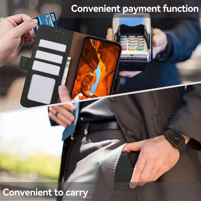 ABEEL - ABEEL Samsung Galaxy A14 5G Wallet Fodral RFID Blocker Svart