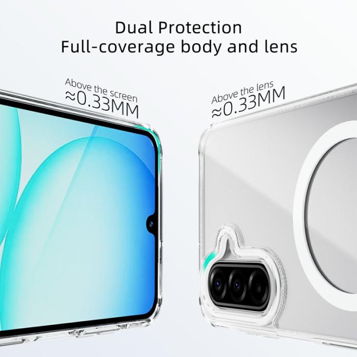 ABEEL - ABEEL Samsung Galaxy A17 5G Skal MagSafe Anti Scratch Klar Rosa