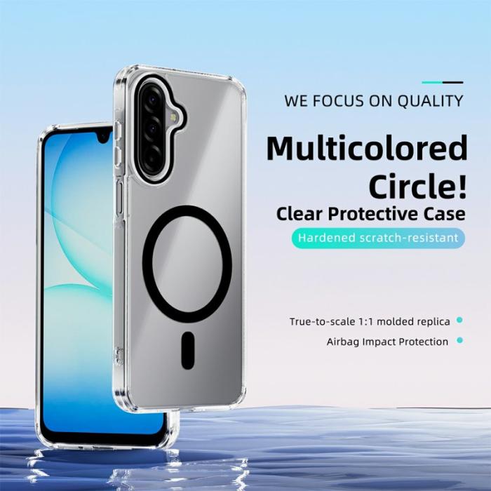 ABEEL - ABEEL Samsung Galaxy A17 5G Skal MagSafe Anti Scratch Transparent Svart