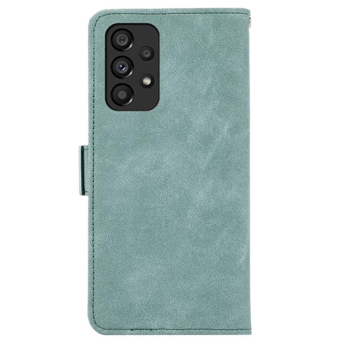 ABEEL - ABEEL Samsung Galaxy A33 5G Skal PU Läder RFID Blockering Baby Blue