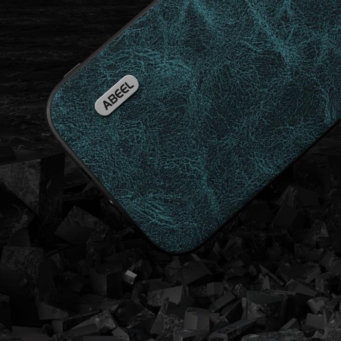 ABEEL - ABEEL Samsung Galaxy A34 5G Skal Litchi Textur Blå