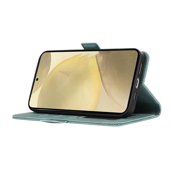 ABEEL - ABEEL Samsung Galaxy A35 5G Skal PU Läder RFID Skydd Baby Blue