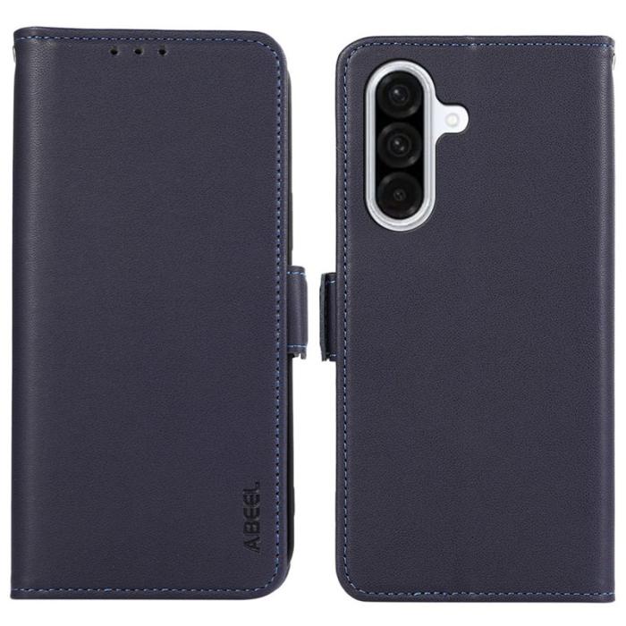 ABEEL - ABEEL Samsung Galaxy A36 5G Skal Läderfodral RFID Blockering Blå