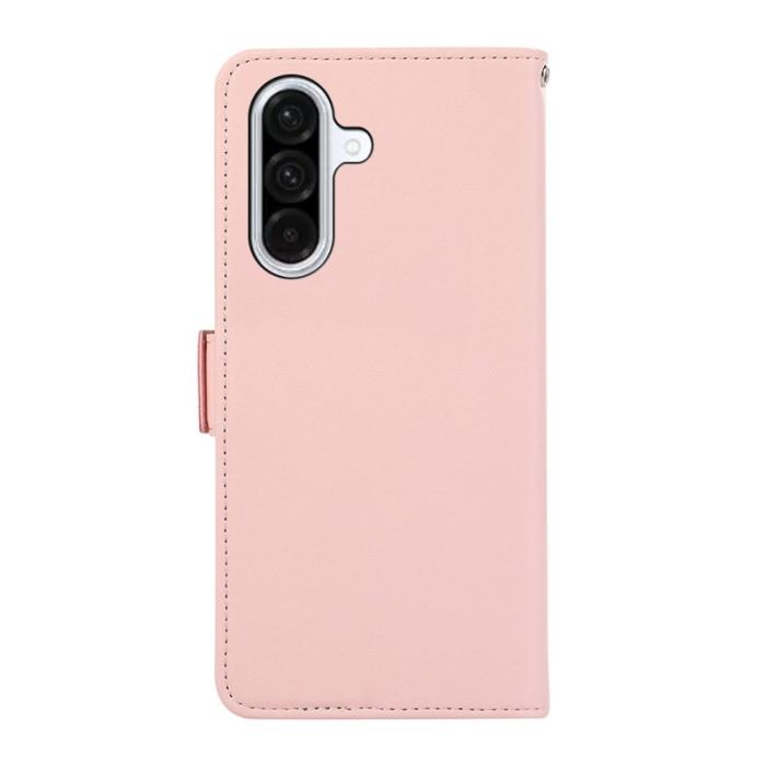 ABEEL - ABEEL Samsung Galaxy A36 5G Skal Läderfodral RFID Skydd Rosa