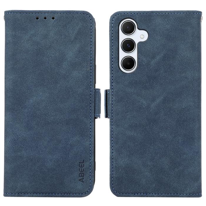 ABEEL - ABEEL Samsung Galaxy A36 5G Skal PU Läder Folio Blå