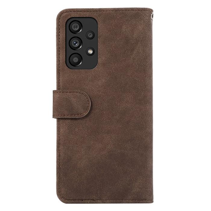 ABEEL - ABEEL Samsung Galaxy A53 5G Plånboksfodral Konstläder RFID-Skydd Brun