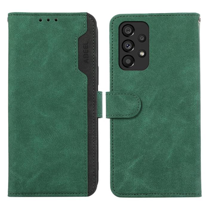 ABEEL - ABEEL Samsung Galaxy A53 5G Plånboksfodral Konstläder RFID-Skydd Grön