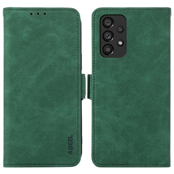 ABEEL - ABEEL Samsung Galaxy A53 5G Läderfodral RFID Grön