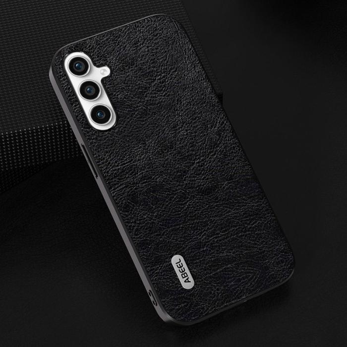 ABEEL - ABEEL Samsung Galaxy A54 5G Skal Läderbelagd Svart
