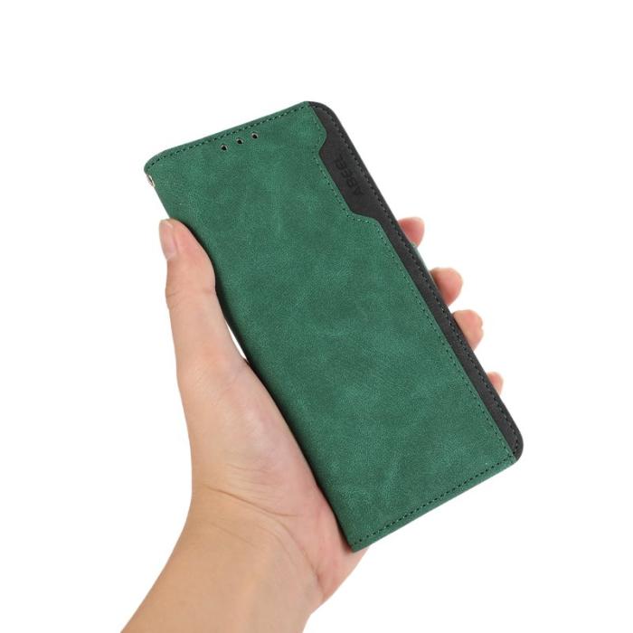 ABEEL - ABEEL Samsung Galaxy A54 5G Skal RFID Blocker Läder Grön