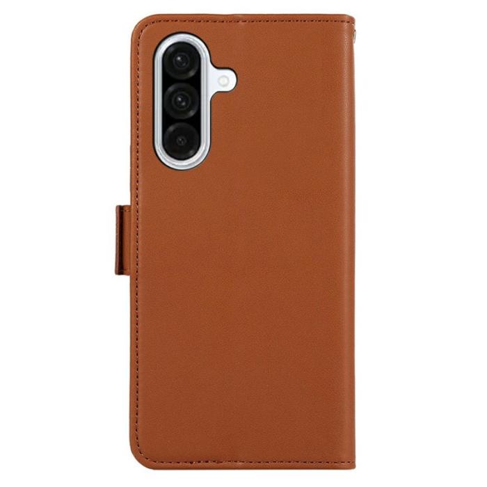 ABEEL - ABEEL Samsung Galaxy A56 5G Skal Läderfodral RFID Skydd Brun